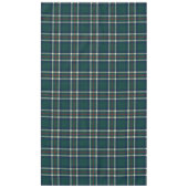 Elegant Green Navy Preppy Tartan Plaid Christmas Tischdecke (Vorderseite)