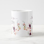 ELEGANT GREEN, ORANGE, RED & WINE BABY DUSCHE Jumbo-Tasse (Vorderseite)