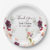 ELEGANT GREEN, ORANGE, RED & WINE BABY DUSCHE PAPPTELLER (Vorderseite)