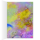 ELEGANT GREEN PEACOCK, GEM STONEN UND BOW Birthday (Innen (Rechts))