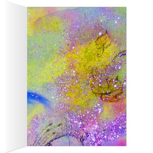 ELEGANT GREEN PEACOCK, GEM STONEN UND BOW Birthday (Innen (Rechts))