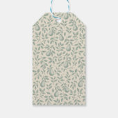 Elegant Green Pear Wedding Vielen Dank Geschenkanhänger (Rückseite)