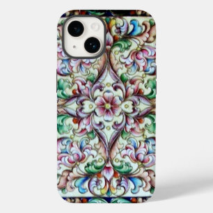 ELEGANT GREEN PINK FLORAL FANTASY Case-Mate iPhone HÜLLE