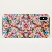 ELEGANT GREEN RED PINK BLUE FLORAL FANTASY Case-Mate iPhone HÜLLE (Rückseite (Horizontal))