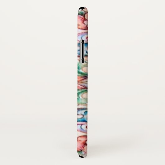 ELEGANT GREEN RED PINK BLUE FLORAL FANTASY Case-Mate iPhone HÜLLE (Hinten/Rechts)