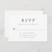 Elegant Green Script Boy Baptisse RSVP Karte (Vorne/Hinten)