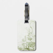 Elegant Green Vintag Gepäckanhänger (Rückseite vertikal)