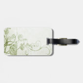 Elegant Green Vintag Gepäckanhänger (Rückseite horizontal)