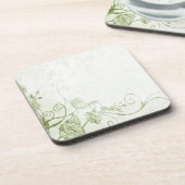 Elegant Green Vintag Getränkeuntersetzer (Linke Seite)