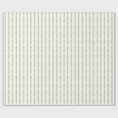 Elegant Green Watercolor Ribbon Stripes Geschenkpapier (Flach)