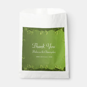 Elegant Green Wedding Vielen Dank Geschenktütchen