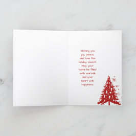 Elegant Green & White Christmas Greeting Card Einladung