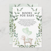 Elegant Greenerity Lamb Spring Sheep Books for Bab Begleitkarte (Vorne/Hinten)
