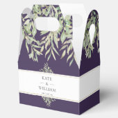 Elegant Greenerity Lila Wedding Vielen Dank Geschenkschachtel (Geöffnet)