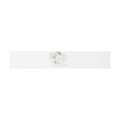 Elegant Greenerity Mit Monogramm Wedding Einladungsbanderole (Flach)