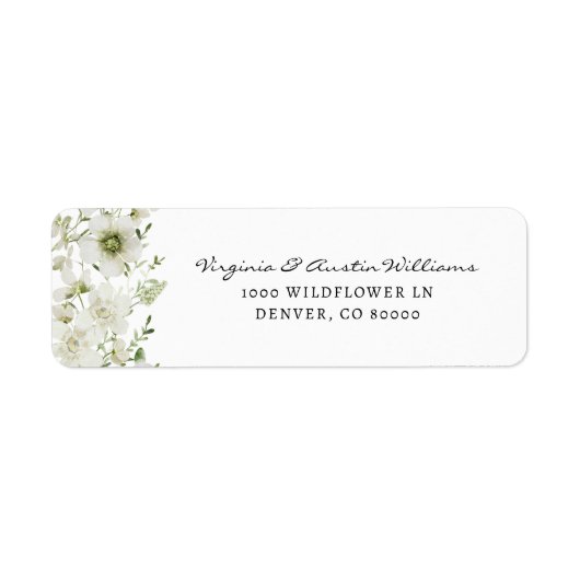 Elegant Greenerity Return Address Label (Vorne)