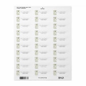Elegant Greenerity Return Address Label (Vorne)