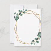 Elegant Greenerity Script UAWG Einladung (Rückseite)