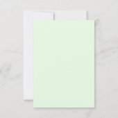 Elegant Greenerity Script UAWG Einladung (Rückseite)