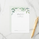 Elegant Greenerity Wedding Advice Card Hinweiskarte<br><div class="desc">Diese elegante Grödner Hochzeitsberatungskarte eignet sich perfekt für eine einfache Hochzeit und kann für jede Veranstaltung verwendet werden. Das moderne und elegante Design besticht durch eine natürliche botanische Anordnung von Eukalyptus, Blätter und Pflanze mit einem subtilen, grün-grünen Aquarellwaschakzent. Diese Ratschläge können als Gästebuchalternative für Hochzeitsempfang, Brautparty, Babydusche oder Abschlussfeier verwendet...</div>