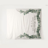 Elegant Greenerity Wedding Backdrop Foto Stand Wandteppich (Vorderseite (Horizontal))