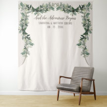 Elegant Greenerity Wedding Backdrop Foto Stand