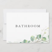 Elegant Greenerity Wedding Bad Sign Einladung (Vorderseite)