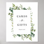 Elegant Greenerity Wedding Cards Geschenke Poster (Vorne)