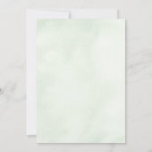 Elegant Greenerity Wedding Dress Bridal Brunch Einladung (Rückseite)