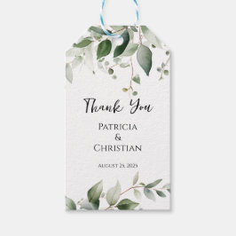 Elegant Greenerity Wedding Geschenkanhänger