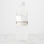 Elegant Greenerity Wedding Memory Wasserflaschenetikett (Rückseite)