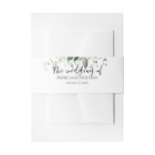 Elegant Greenerity Wedding Modern Einladungsbanderole (Vorderseite Beispiel)