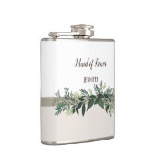 Elegant Greenerity Wedding Party Celebration Flachmann (Rechts)