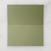 Elegant Greenerity Wedding Platzkarte (Innenseite Aufgefaltet)