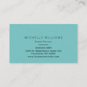 Elegant Greenery Abstrakt Leaf Visitenkarte (Rückseite)