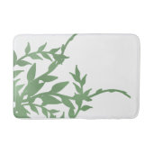 Elegant Greenery Badematte (Vorderseite)