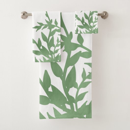 Elegant Greenery Badhandtuch Set (Insitu)