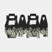 Elegant Greenery Black Gastgeschenk Hochzeit Box Geschenkschachtel (Ungefaltet)