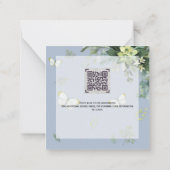 Elegant Greenery Book Request Poem Boys oder Girls Mitteilungskarte (Rückseite)