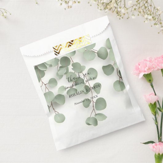 Elegant Greenery Botanical Geschenktütchen (Versiegelt)