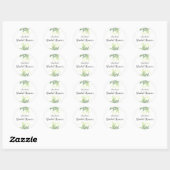 Elegant Greenery Brautparty Sticker (Blatt)