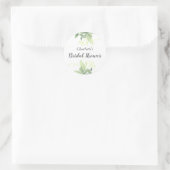 Elegant Greenery Brautparty Sticker (Tasche)