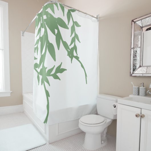Elegant Greenery Duschvorhang (Beispiel)