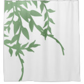 Elegant Greenery Duschvorhang (Vorderseite)