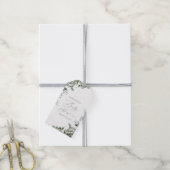 Elegant Greenery Eucalyptus Baby Shower Geschenkanhänger (Mit Garn)