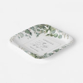 Elegant Greenery Eucalyptus Baby Shower Pappteller (Gewinkelt)