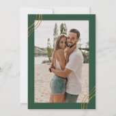 Elegant Greenery Eucalyptus Blätter Foto Wedding Einladung (Rückseite)