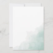 Elegant Greenery Eucalyptus Blätter Wedding Einladung (Rückseite)