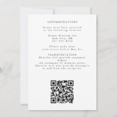 Elegant Greenery Eucalyptus Blätter Wedding Einladung (Rückseite)