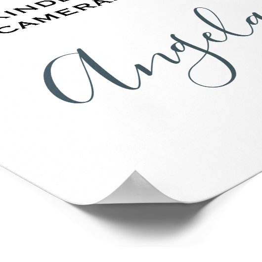 Elegant Greenery Eucalyptus Blätter Wedding Poster (Ecke)